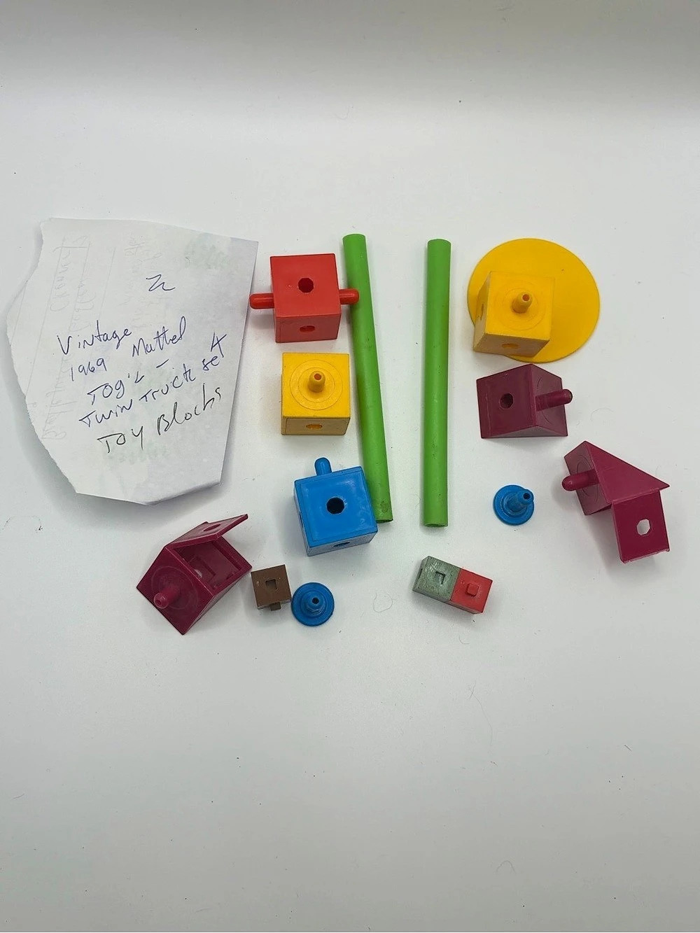 Mattel TOG'L Twin Truck Set Building Toy Pieces